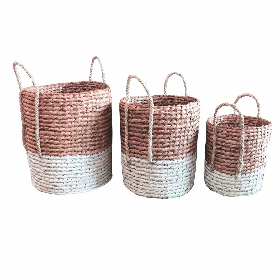 Water Hyacinth Storage Basket Set (3 Pc.)