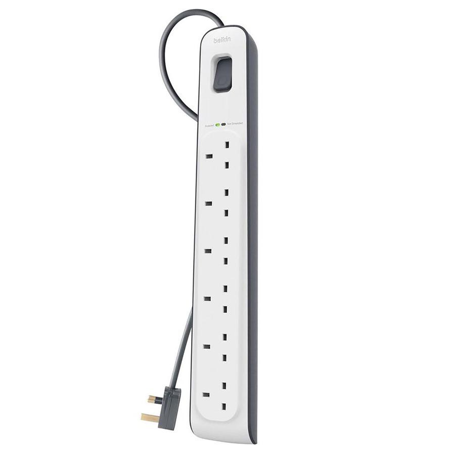 Belkin 6-Outlet Surge Protection Strip With Power Cord (2 m)