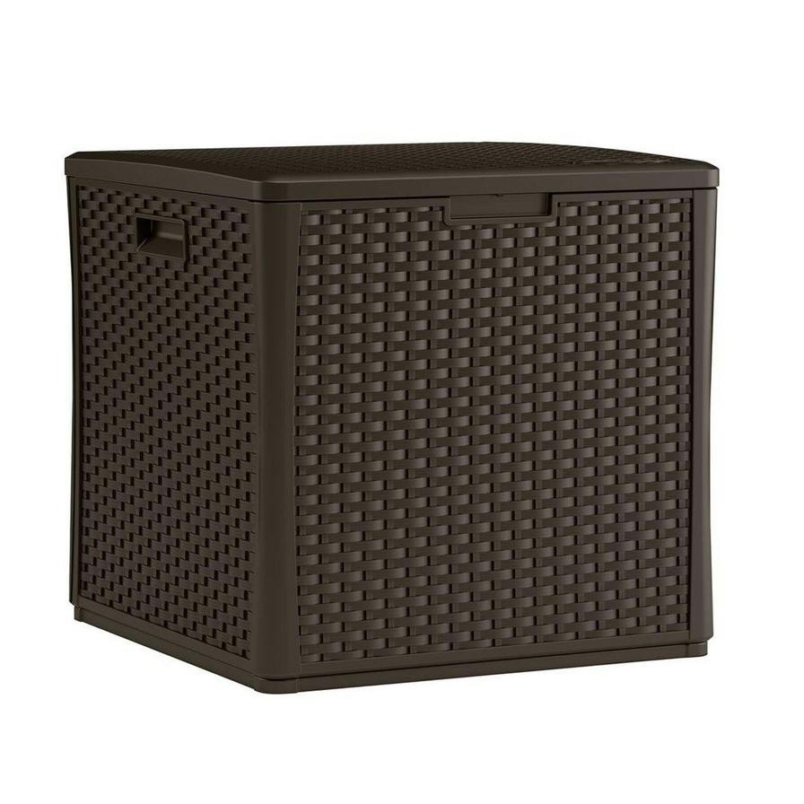 Suncast Wicker Resin Storage Deck Box