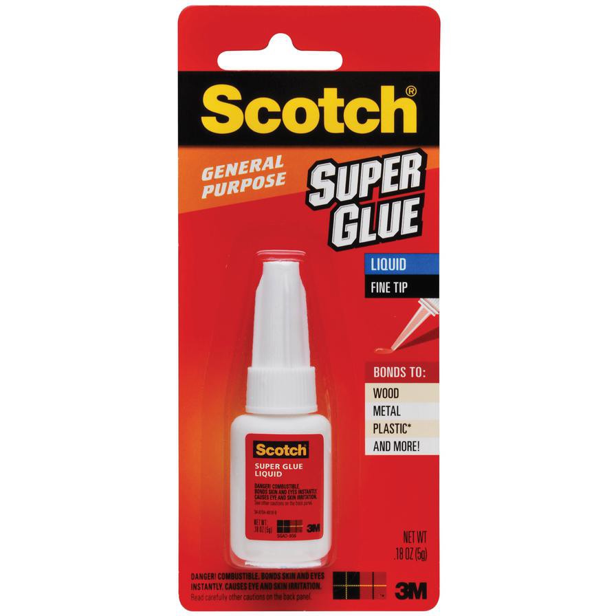 3M Scotch General Purpose Liquid Super Glue W/Precision Applicator (5.3 ml)