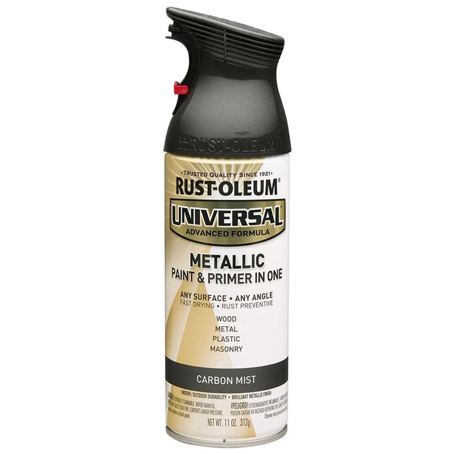 Rust-Oleum Universal Advanced Formula Metallic Paint & Primer in One (Carbon Mist, 312 g)