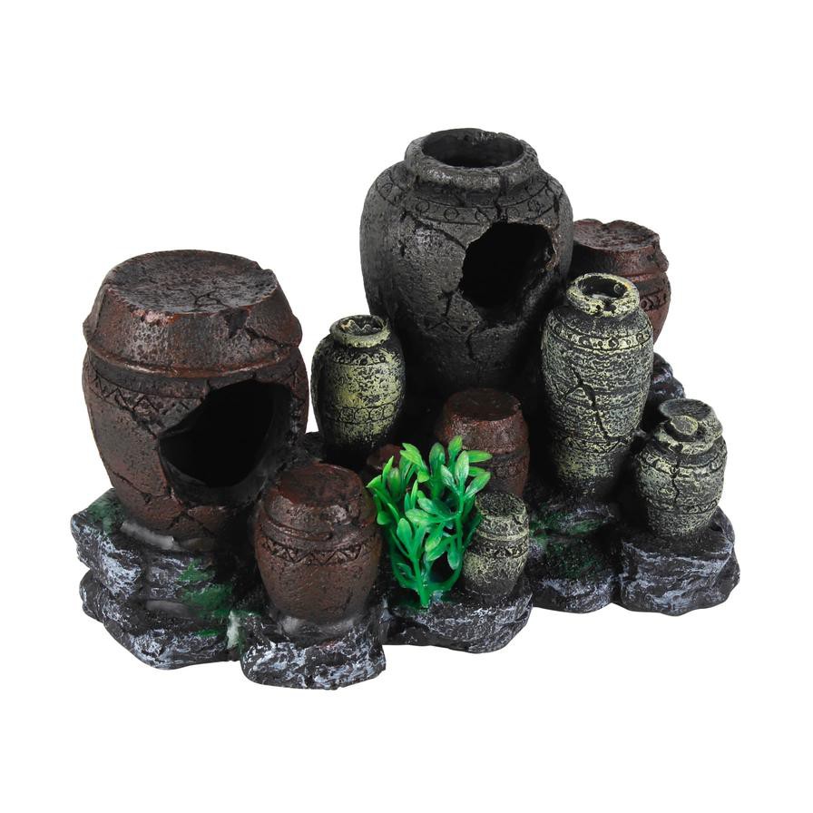 Foshan Artificial Ancient Jars Aquarium Decoration