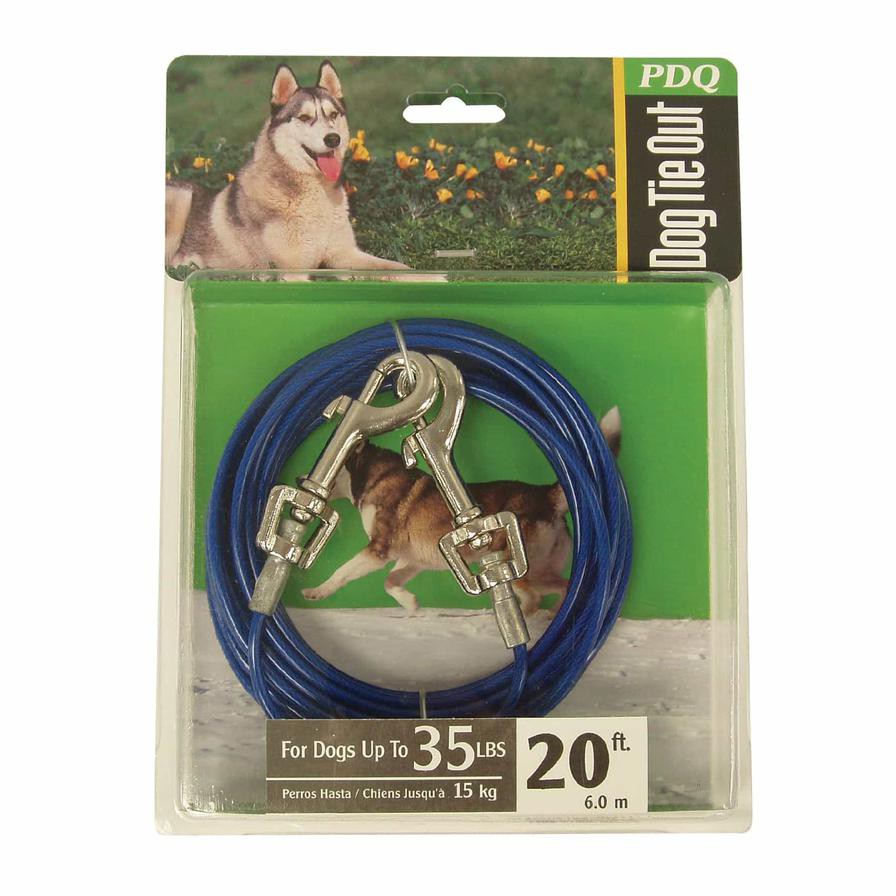 Boss Pet PDQ Vinyl Coated Tie Out Cable For Dogs (609 cm)