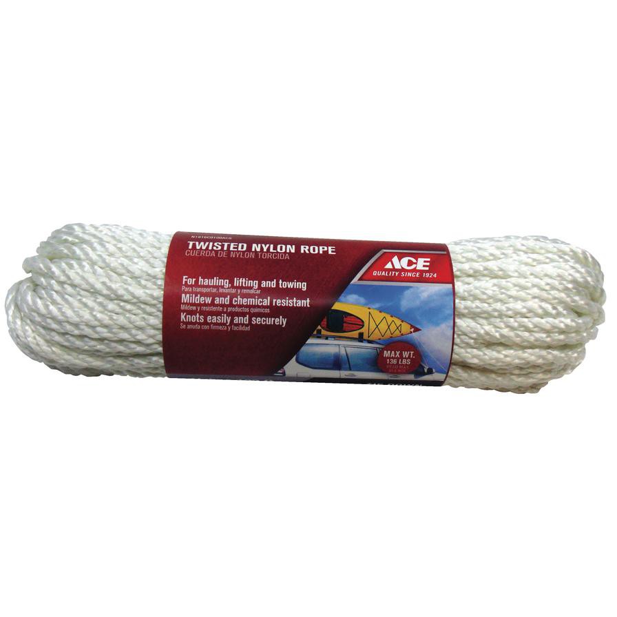 Ace Nylon Twisted Rope (30.48 m, Sold Per Piece)