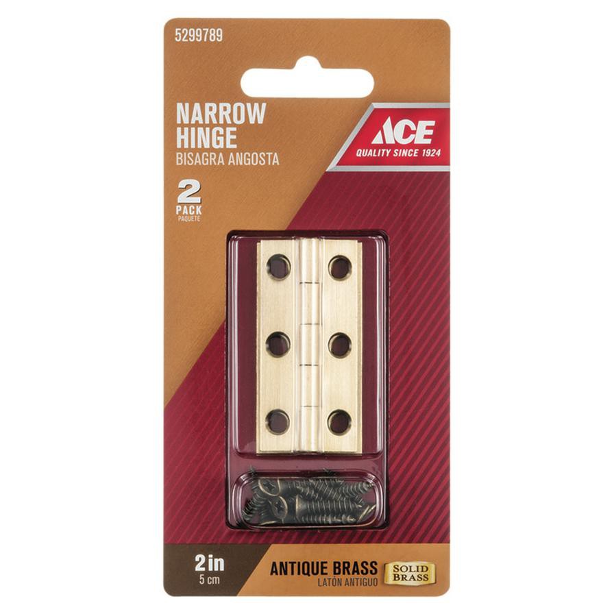 Ace Brass Narrow Hinge (6.4 cm, 2 Pc.)