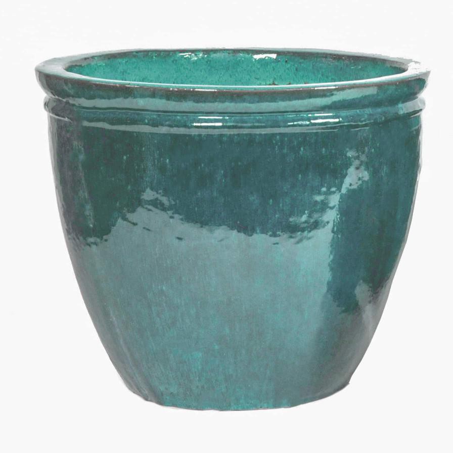 Glazed Terracotta Ypsilon Celadon Plant Pot Generic (48 x 48 x 38 cm, Large)