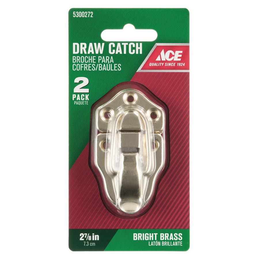 Ace Bright Brass Decorative Drawer Catch (7.3 cm)