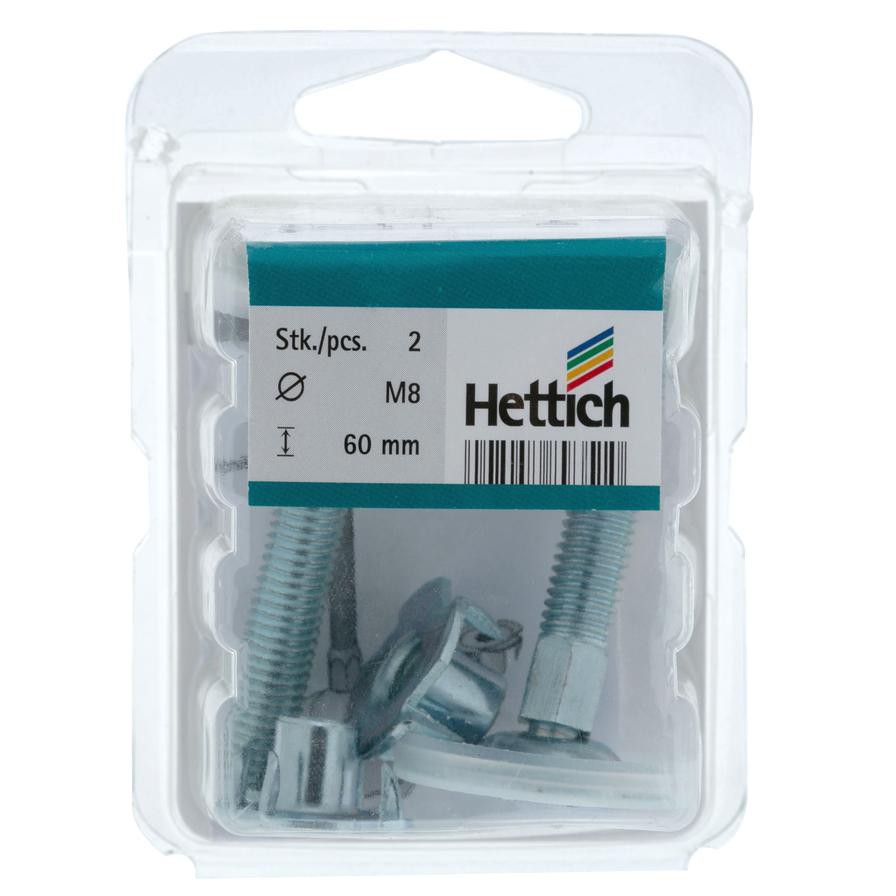 Hettich Socket Screws (8 x 60 mm, 2 pcs)