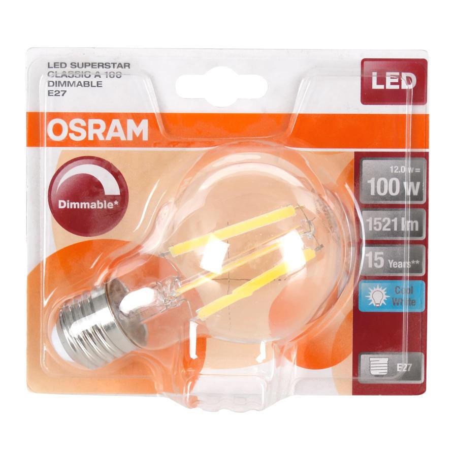 Osram LED Clear Filament Bulb (12 W)