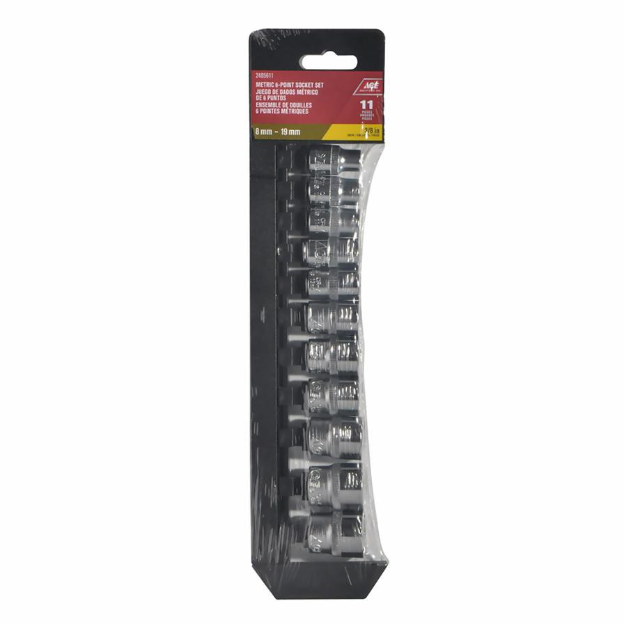 Ace Steel Metric Socket Set (11 Pc.)