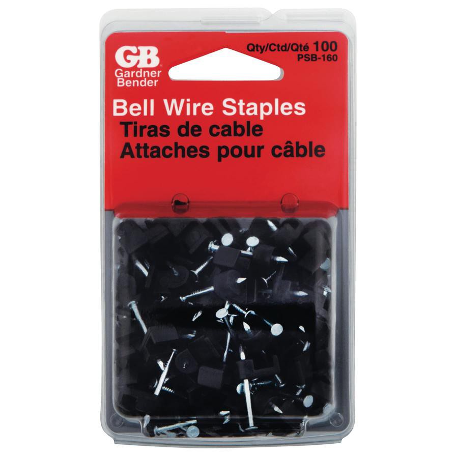 Gardner Bender Plastic Insulated Bell Wire Staples (2.1 x 1.27 cm, 100 Pc.)