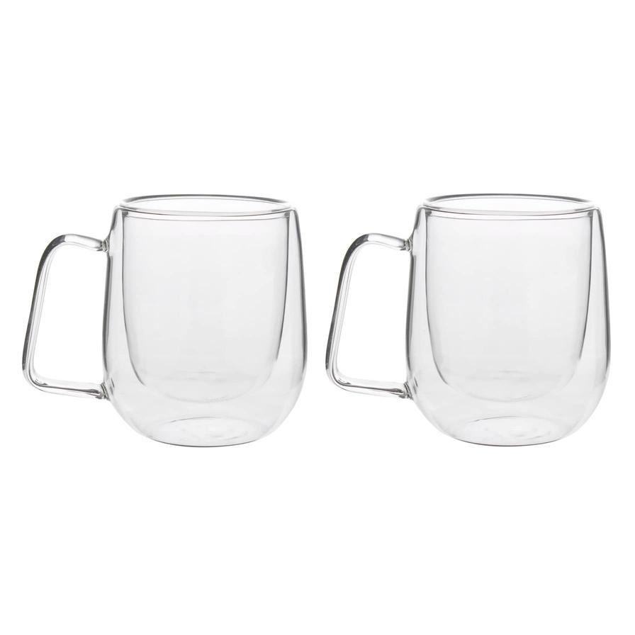 Neoflam Borosilicate Glass Double Wall Mug Set (250 ml, 2 pc.)