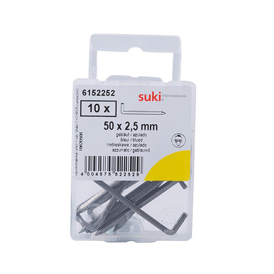 Suki Rough Shoulder Hooks (50 x 2.5 mm, Pack of 10)