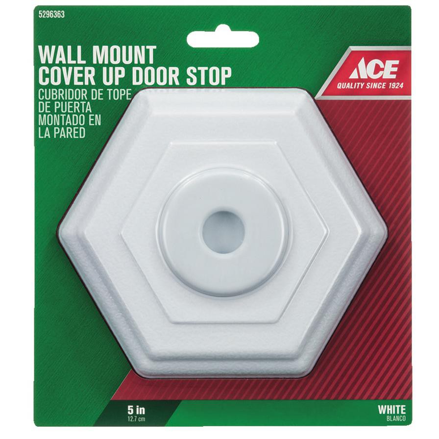 Ace Rubber Wall Mount Cover Up Door Stop (12.7 x 12.7 cm)