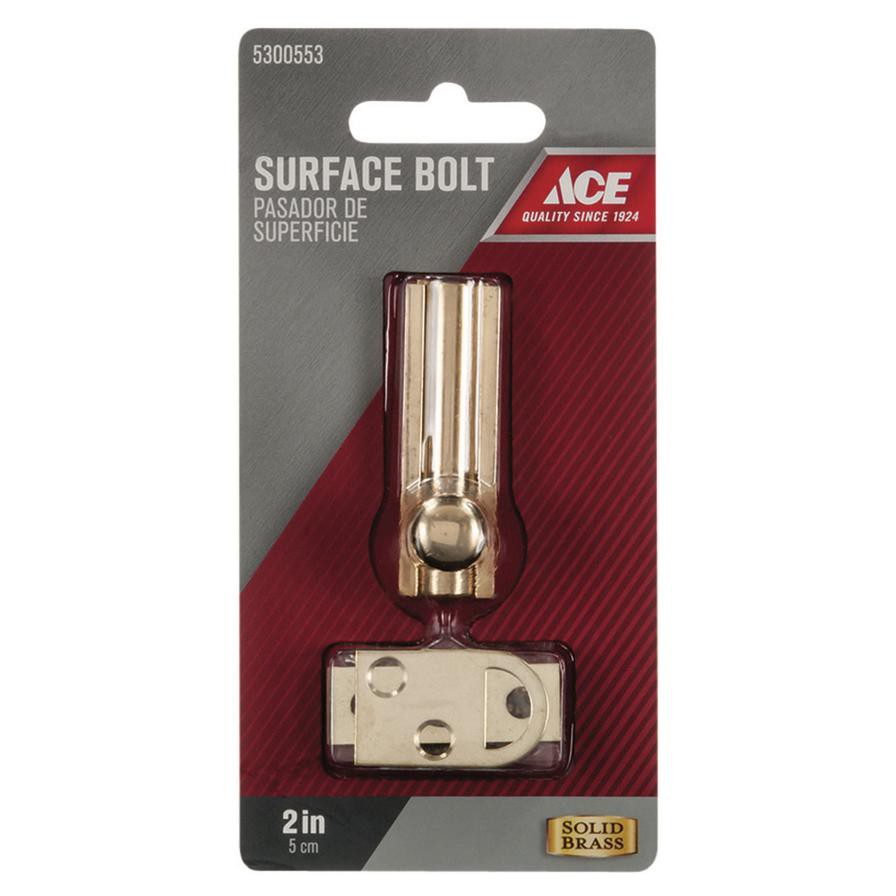 Ace Solid Brass Surface Bolt (5.08 cm)