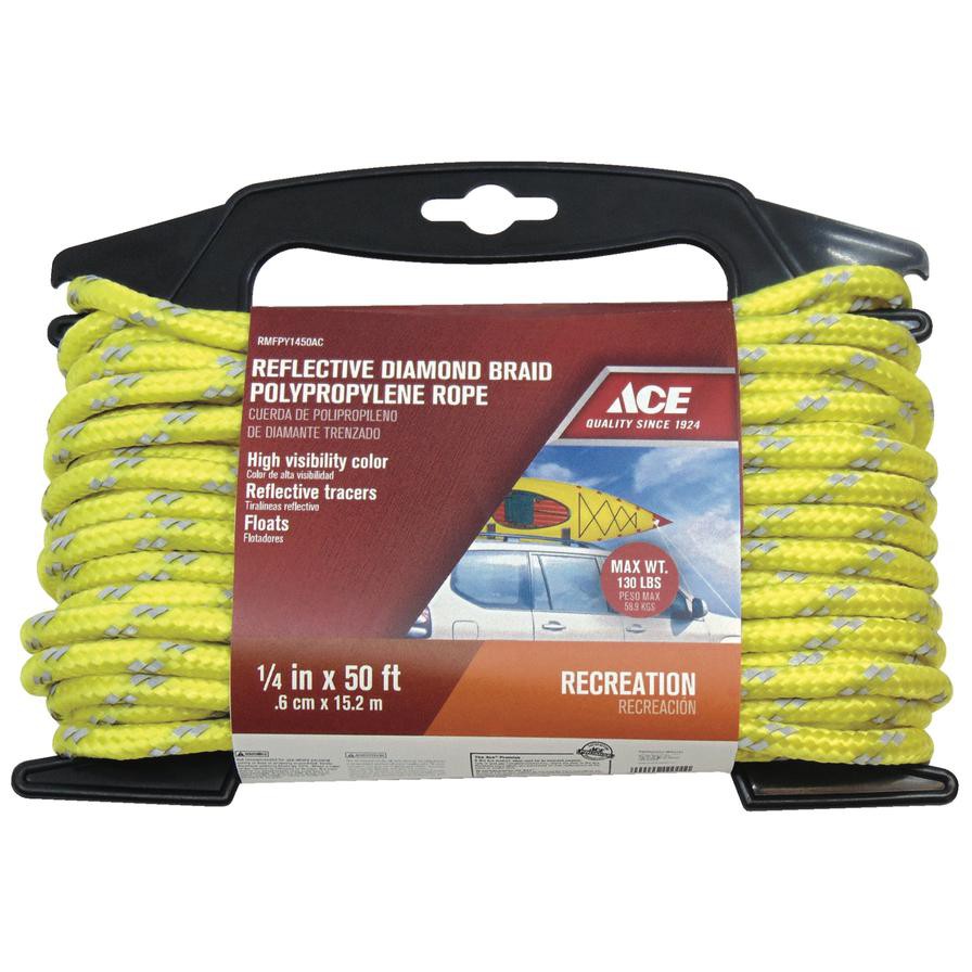 Ace Polypropylene Diamond Braided Rope (15.24 m, Sold Per Piece)