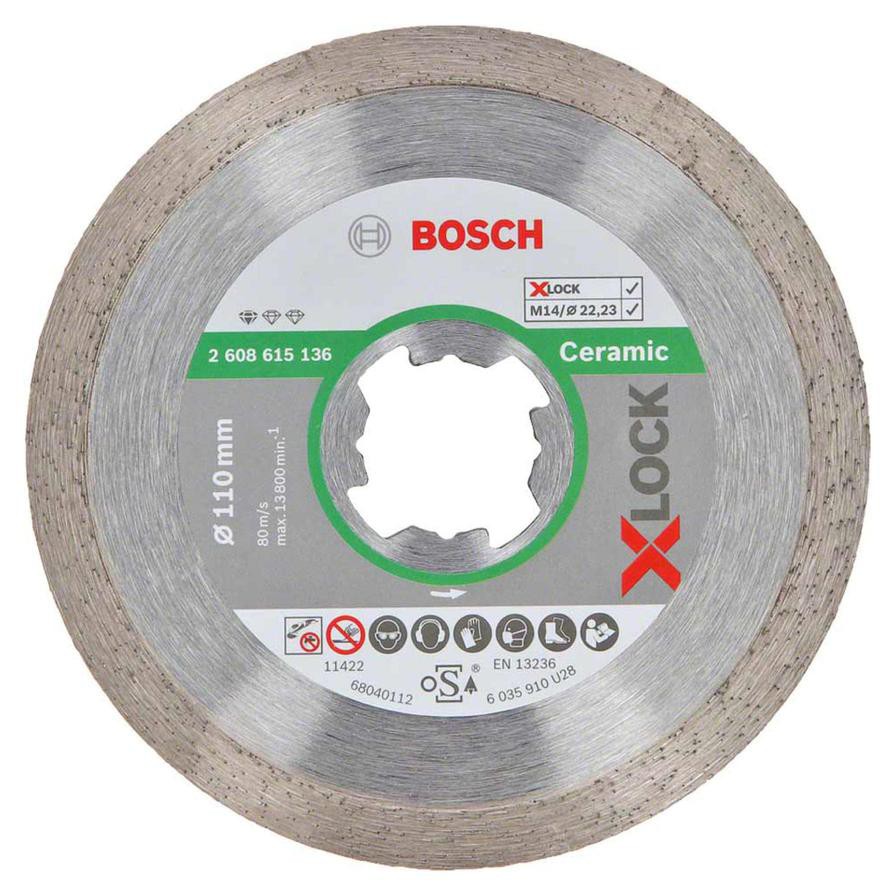 Bosch X-Lock Standard Diamond Cutting Disc for Ceramics (11.5 cm)