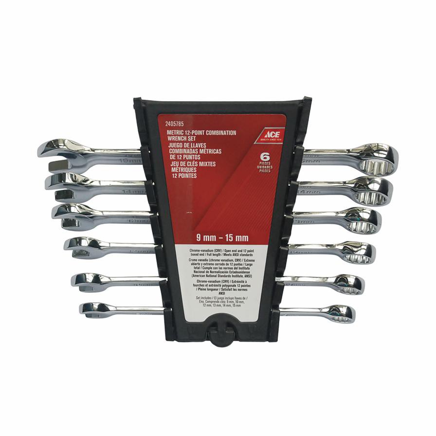 Ace Steel Combination Wrench Set (6 Pc.)