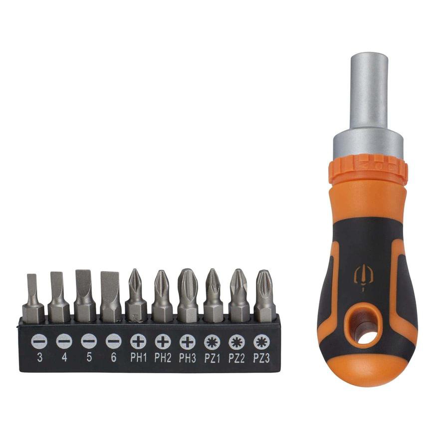 Magnusson Ratchet Screwdriver & Bit Set, SCS27 (11 Pc.)