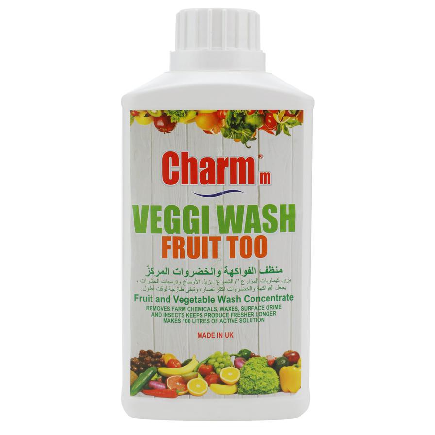 Charmm Vegi Wash Fruit Too Fruit, Vegetable & Fruit Wash Concentrate (500 ml)