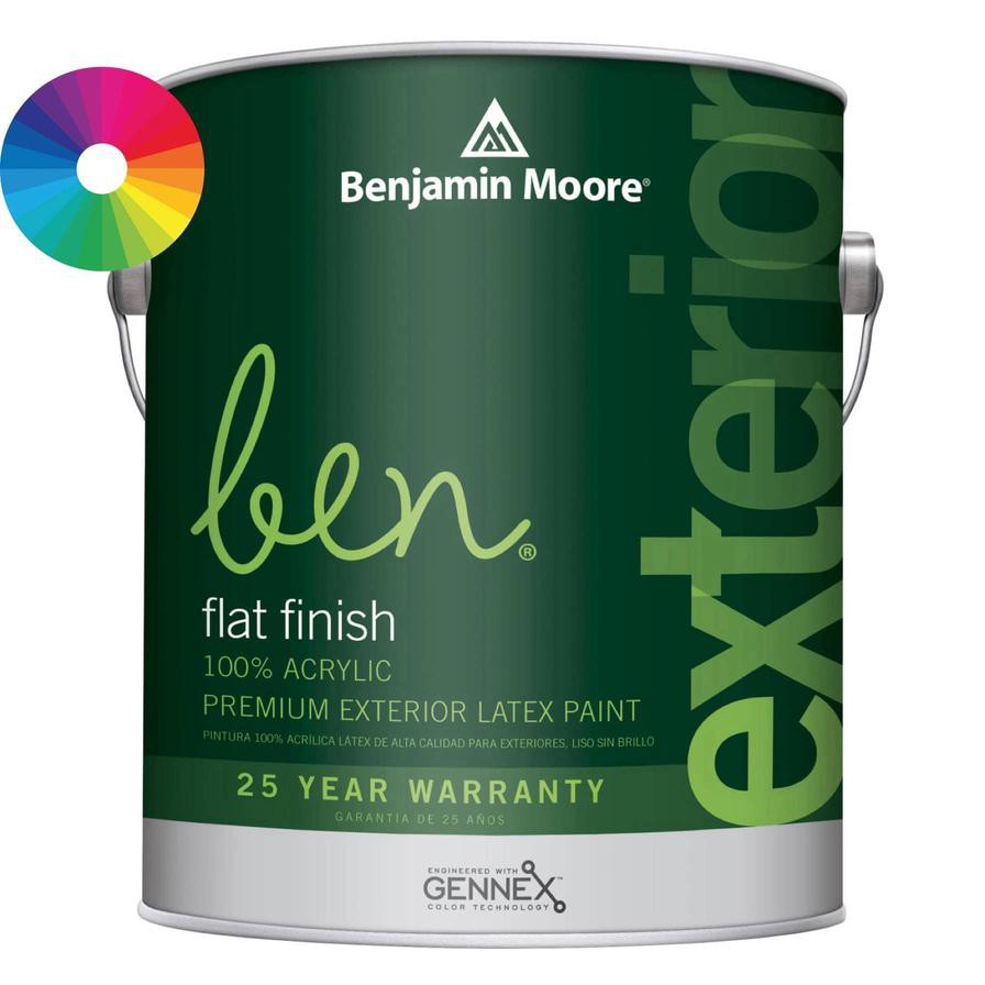 Benjamin Moore Ben Flat Tintable Exterior Latex Paint (946 ml, Base 4)