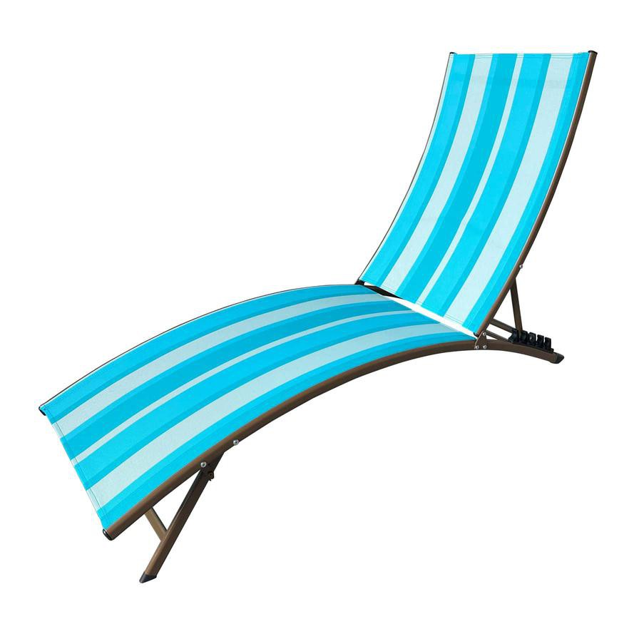 Domoco Folding Beach Chaise Lounge (170 x 54 x 98 cm)