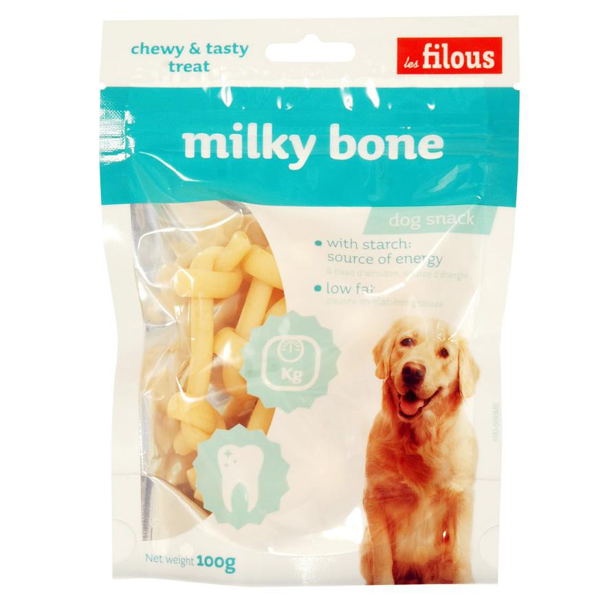 Les Filous Dry Dog Food Milky Bone (100 g)