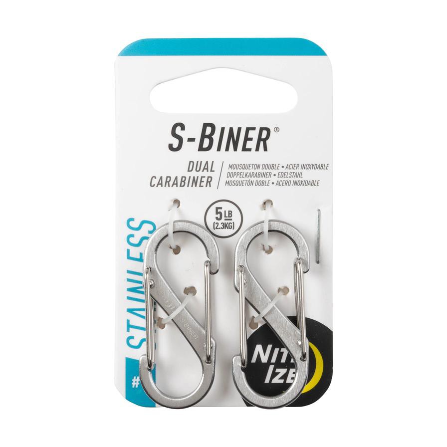 Nite Ize S-Biner Stainless Steel Dual Carabiner #1 Pack (2 Pc.)