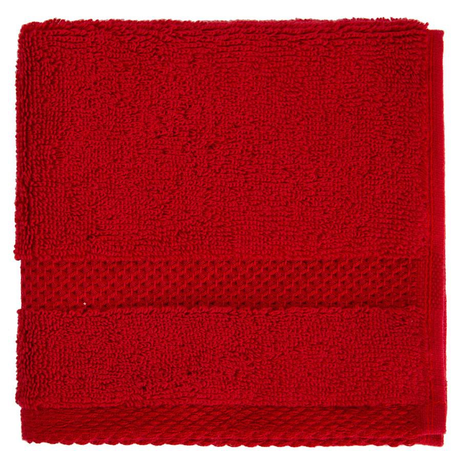 منشفة وجه كلاسيكية (33 × 33 سم، أحمر داكن)