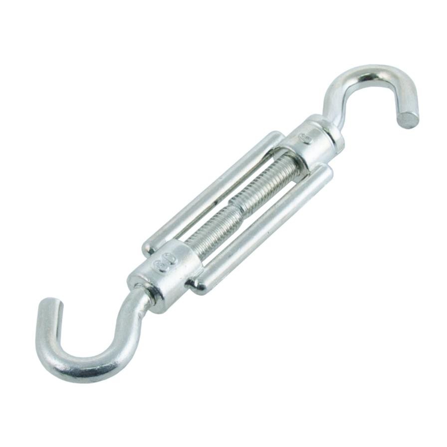 Suki Zinc-Plated Steel Hook & Hook Turnbuckle (M6 x 60 mm)