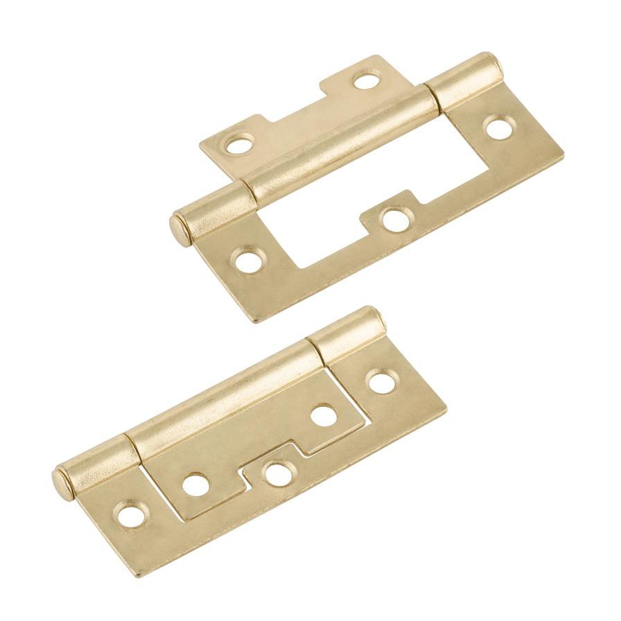 Suki Brass Plated Steel Louvre Door Hinge (6.5 cm)