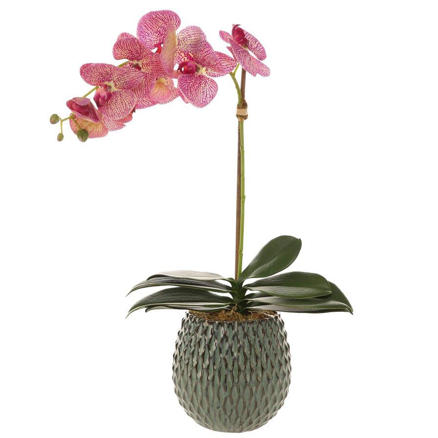 Artificial Orchid Plant (60 cm, Light Purple)