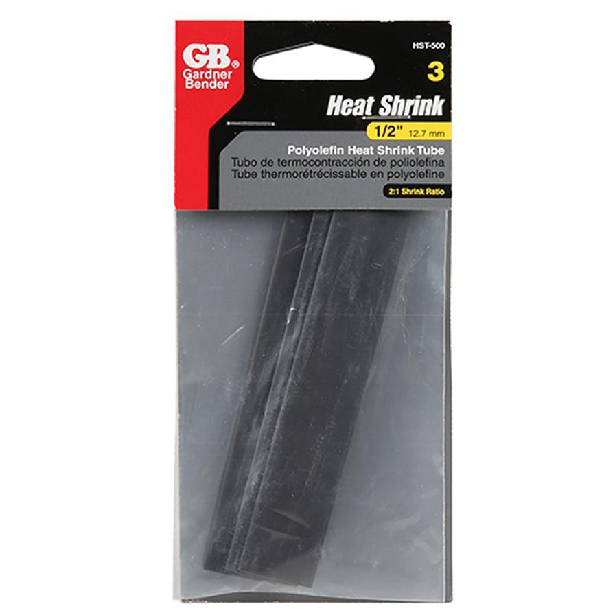 GB Gardner Bender Polyolefin Heat Shrink Tube (12.7 mm, Pack of 3)