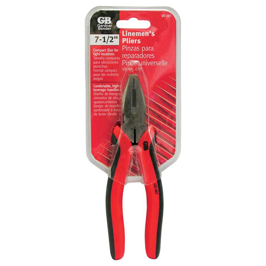 Gardner Bender Medium Duty Carbon Steel Linesman Pliers (19.05 cm )