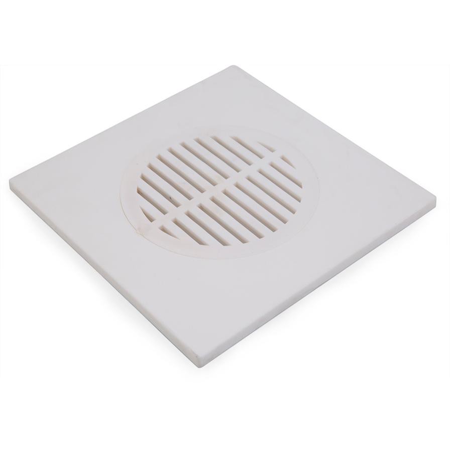 Mkats PVC Drainage Grating (15.2 x 15.2 cm, White)