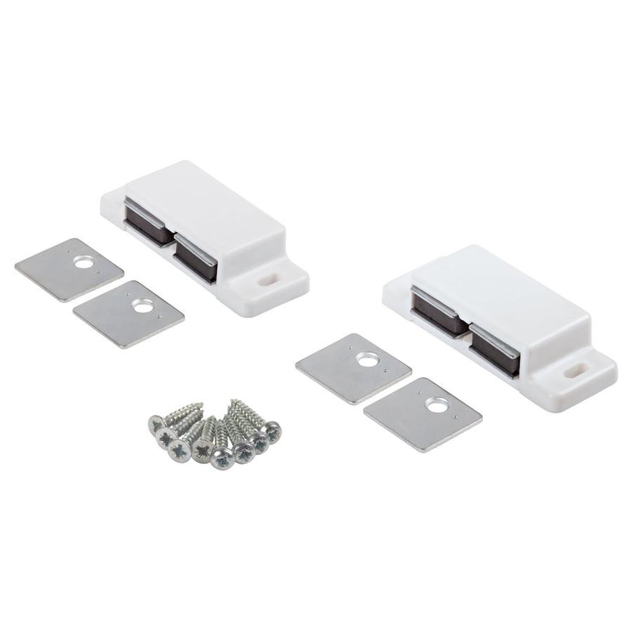 Suki Plastic Fixed Plate Double Door Magnetic Catch (Pack 2 Pc.)