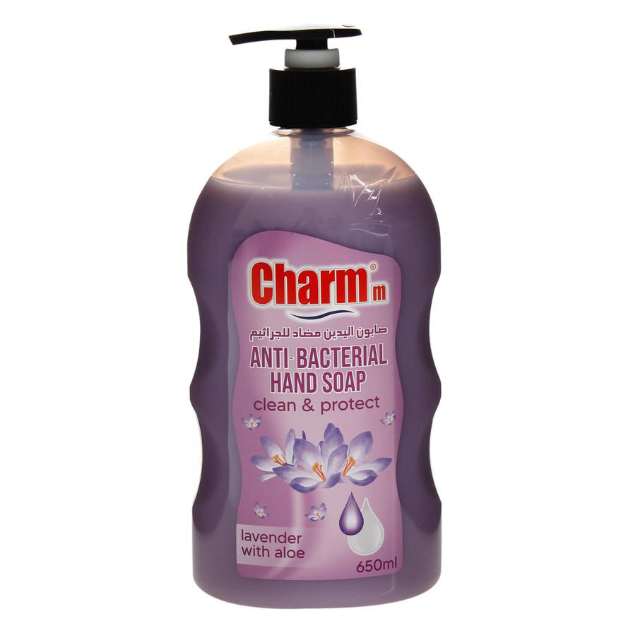 Charmm Anti-Bacterial Hand Soap, Lavender W/ Aloe (650 ml)