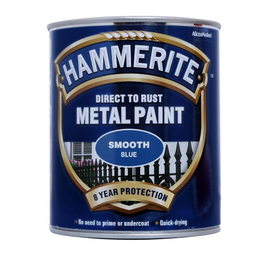 Hammerite Metal Paint (750 ml, Smooth Blue)