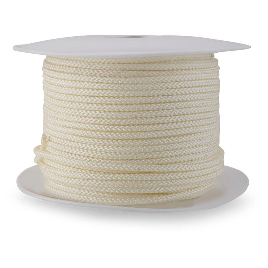 Wellington Braided Nylon Cord (0.4 cm x 60.9m, White, Sold Per Piece)