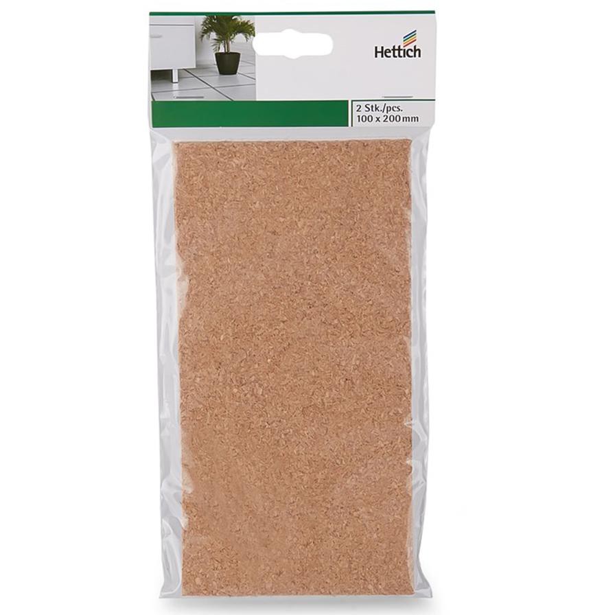 Hettich Self Adhesive Cork Slide (10 x 20 cm, Pack of 2)