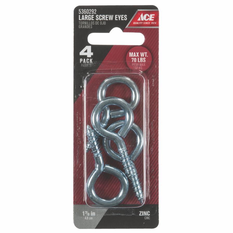 Ace Steel Eye Screws (4.8 cm, 4 Pc.)