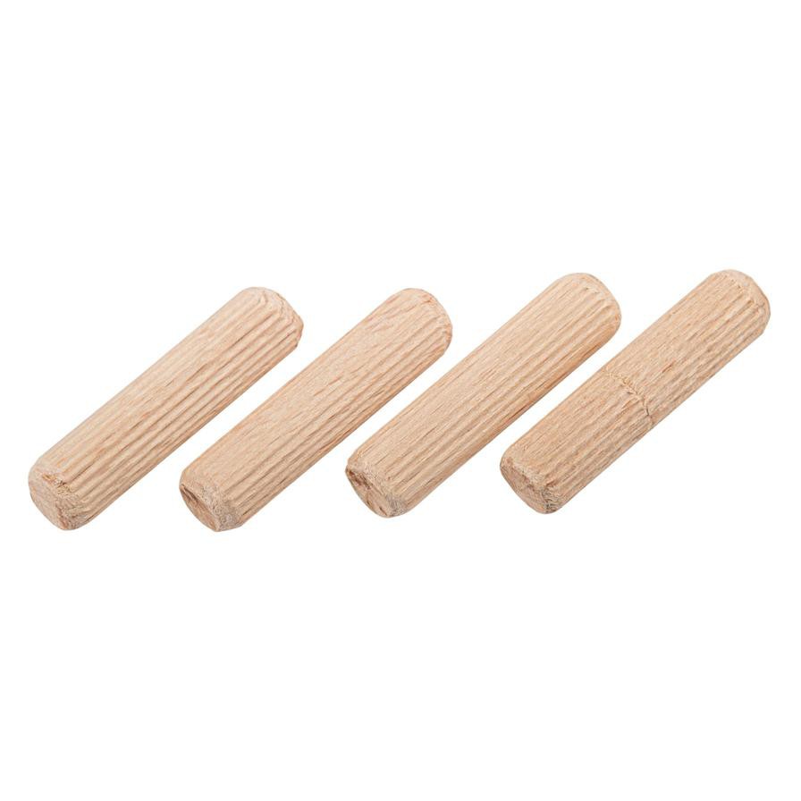 Suki Beech Wood Ribbed Dowel Pack (4 x 0.1 cm, 26 Pc.)