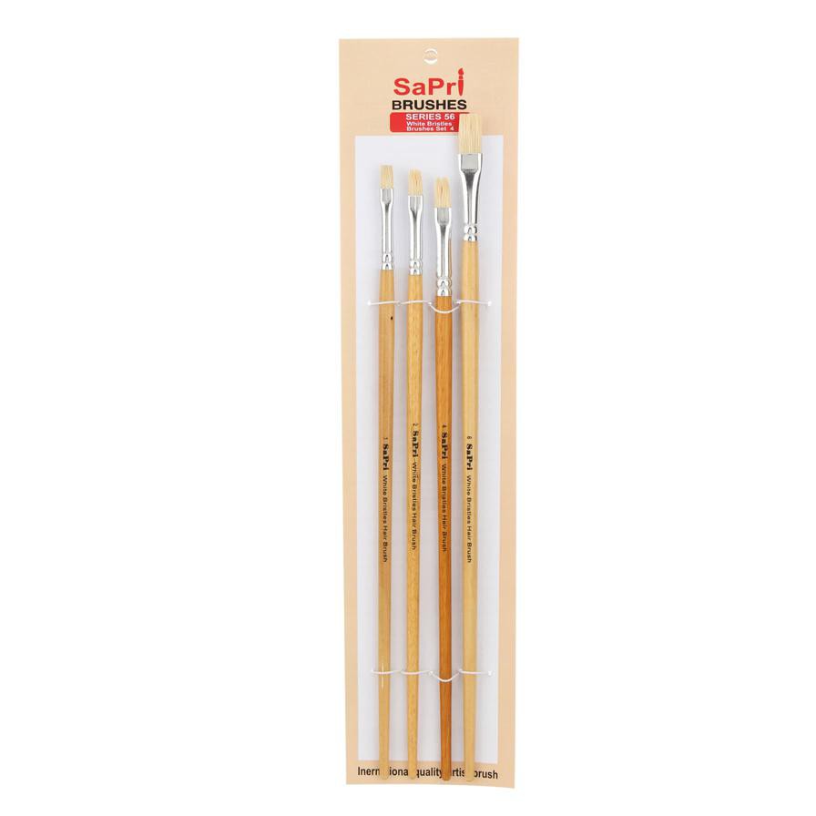 Sapri Series 56 Flat Paint Brush Set (4 Pc.)