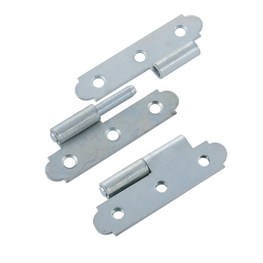 Suki Galvanized Steel Straight Left Butt Hinge Pack (9 cm, 2 Pc.)