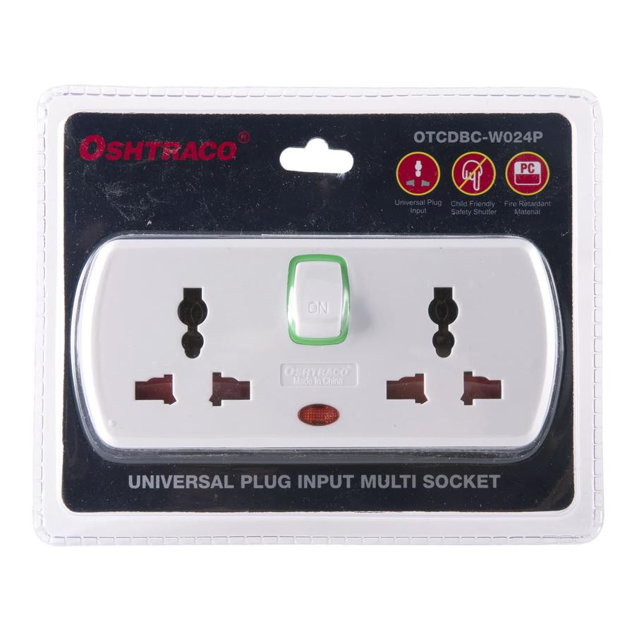 Oshtraco 2-Way Multisocket with Switch