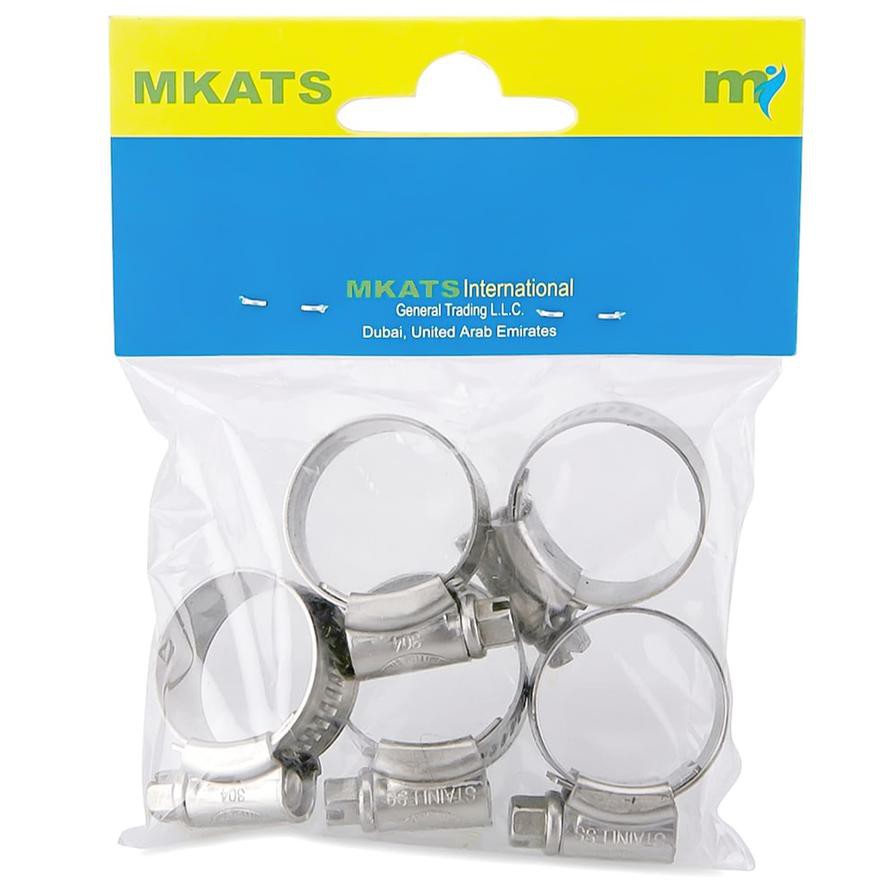 Mkats Orbit Stainless Steel 3/4-1 Hose Clips (Pack of 5)