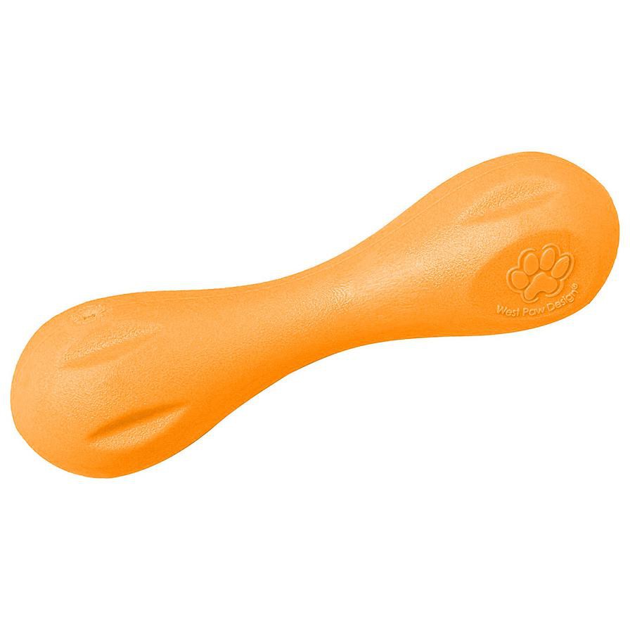 West Paw Hurley Dog Chew Toy (Orange, Small)