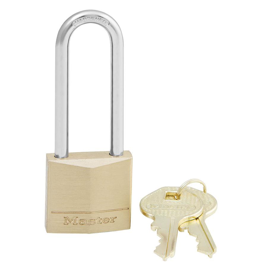 Master Lock Brass Key Padlock W/Keys (9.7 x 3 x 1.2 cm)
