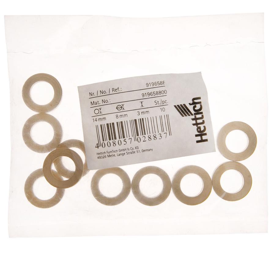 Hettich Spacer Rings (8 x 14 x 3 mm, 10 pcs, Other)