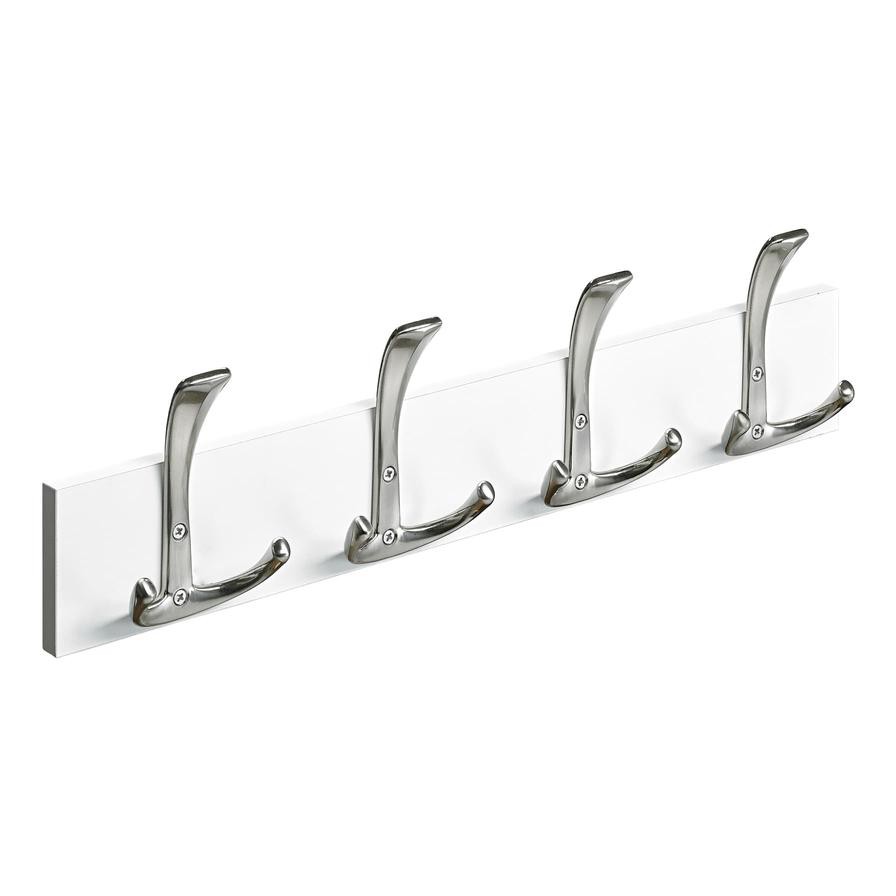 Hettich Country Wooden 4-Hook Coat Rack